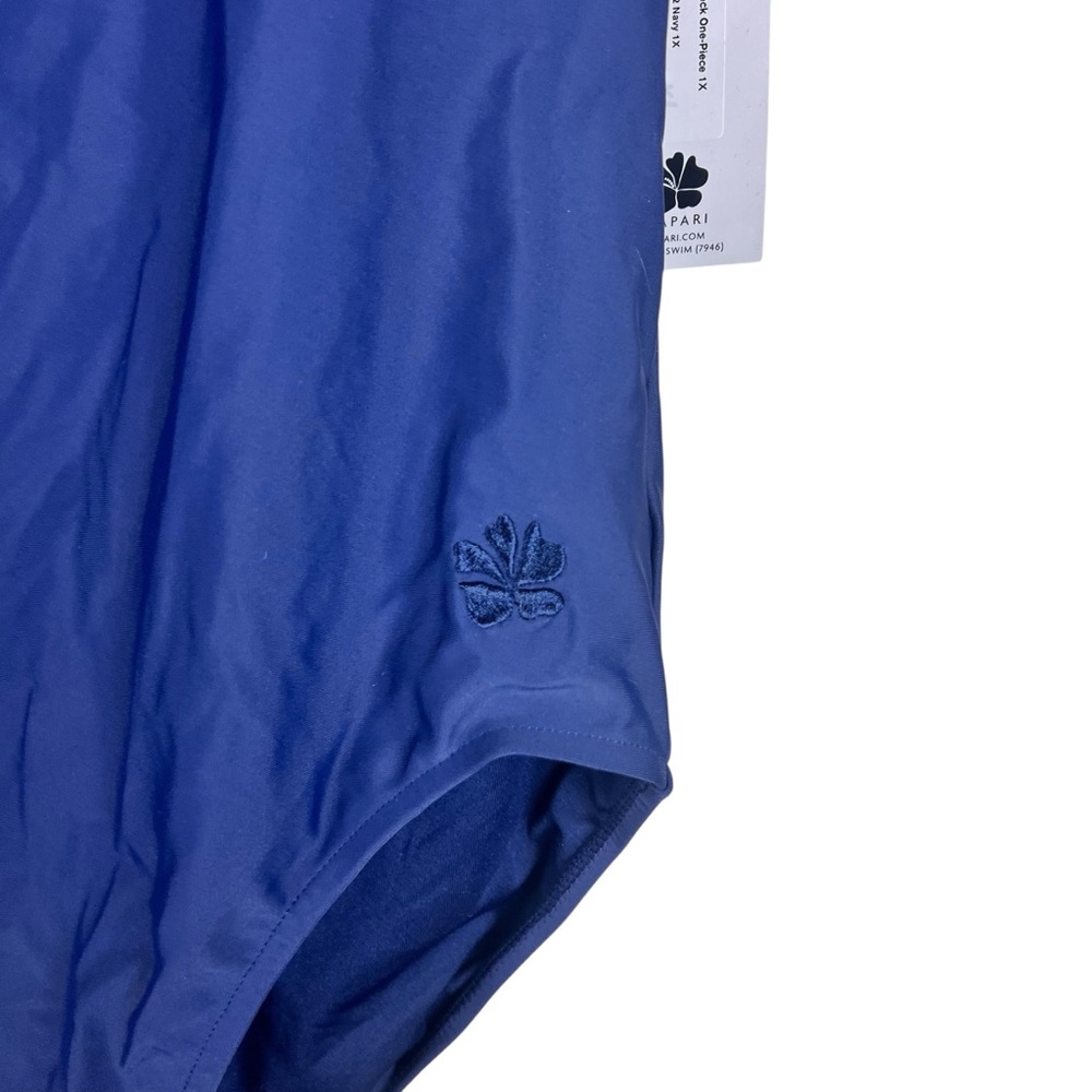 Hapari NWT Navy Crew Neck‎ One Piece Swimsuit SZ 1X - Picture 6 of 11